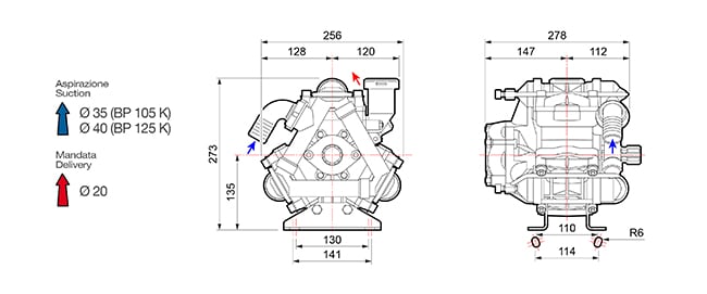 Насос Comet BP 125 K - 1" 3/8 M