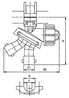 Форсунка 3 позиционная 10 мм 1/2"