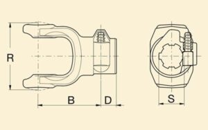 Вилка кардана 5с 1 3/4" Z20 Q.D.