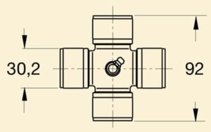 Хрестовина кардана 6с 30,2x92