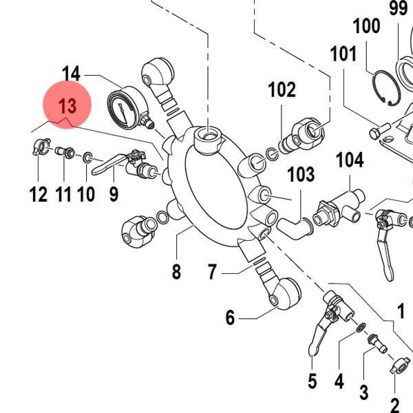 Комплект крану Comet 1214 0016