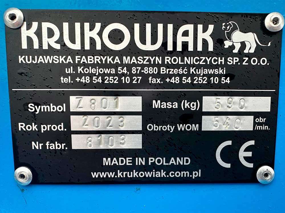 Машина для обрізання гички цибулі KRUKOWIAK модель Z801